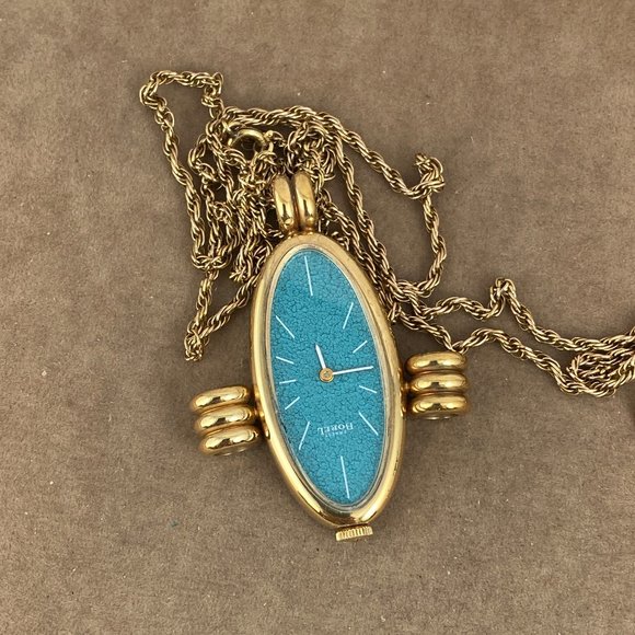 Vintage 1950's Earnest Borel Pendant Watch - Picture 5 of 7